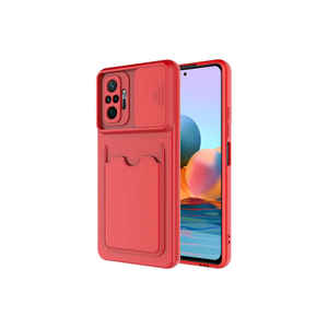 Funda Protectora de Silicona ASMA Kartix a Prueba de Golpes para Teléfono Móvil Xiaomi Redmi Note 10 Pro Poco con Acabado Electrochapado - Rojo - Product Image 1