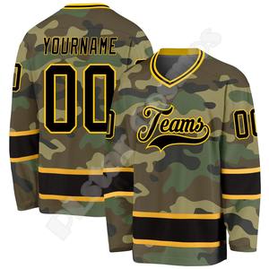 NewFashion Hockey Jersey Nombre personalizado Equipo Logo Número Colorido Pullover Manga larga Transferencia de calor Impreso Harajuku Casual Divertido - Product Image 5
