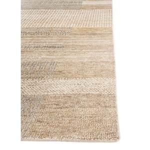 พรมอัฟกันถักมือสีเบจและสีน้ำตาลลายเรขาคณิต ขนาด 9x12 ฟุต รูปทรงสี่เหลี่ยมผืนผ้า เหมาะสำหรับห้องนั่งเล่นและทางเดิน-LSEA-1359 - Product Image 4