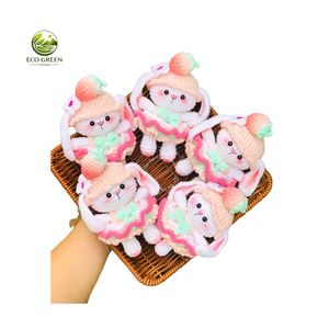 ตุ๊กตาผึ้งถักโครเชต์ทำมือจากเวียดนาม ขนาดสั่งทำได้ สีชมพู เหลือง ม่วง ลายดอกไม้ สำหรับเด็กอายุ 0-24 เดือน - Product Image 4
