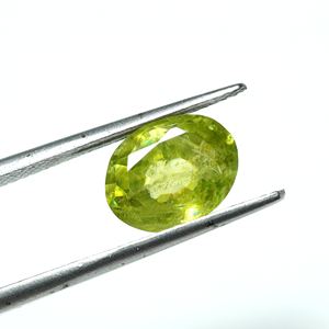 Sphene naturel à facettes Titanite Cut Pierre Forme ovale Pierres précieuses en vrac - Product Image 3