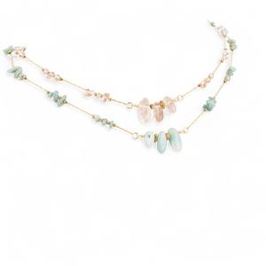 925 argent irrégulier arc-en-ciel Fluorite pierres précieuses culbute connecteur-fait à la main fil Wrap chrétien bohème Style breloques en gros - Product Image 2