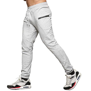 Pantalones Deportivos para Hombre al por Mayor OEM, Personalizados, 2026, 100% Algodón, Gris Jaspeado, Secado Rápido, Transpirables, Cómodos, Cintura Media - Product Image 2