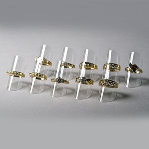 Artfulcosmos Acrylic <b>Ring</b> Display Stand Clear Modern Design For Jewelry Showcase Retail Display Accessories - Product Image 1
