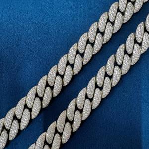 Cadena cubana de diamantes moissanita de la mejor calidad al por mayor ajuste cómodo con aspecto elegante perfecto para ropa de regalo de aniversario de fiesta - Product Image 5