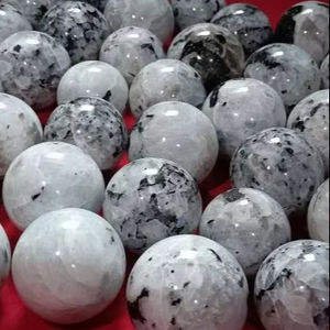 คริสตัลธรรมชาติที่ดีที่สุดลูกบอลมือแกะสลักสีฉูดฉาดสีรุ้งมูนสโตนงานฝีมือหินควอตซ์ตกแต่งของขวัญหินบำบัด - Product Image 4