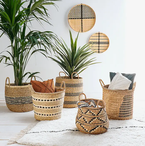 Cesta de Pasto Marino Ecológica/ Cubierta para Macetas de Pasto Marino/ Productos Artesanales de Pasto Marino Hechos en Vietnam - Product Image 5