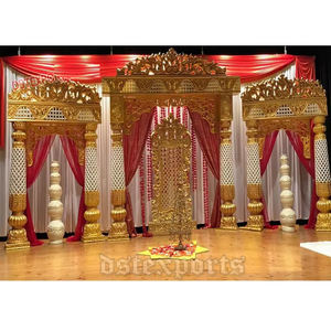 Mariage indien du sud réception scène mariage Mandap scène décoration mariage indien scène piliers décor australie meilleur prix USA - Product Image 1