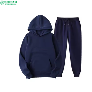 Nuevos Conjuntos Deportivos de Gimnasio al por Mayor 2024, Sudadera con Capucha de Felpa de Algodón, Cierre con Cordón, Trajes Deportivos Unisex de Gran Peso - Product Image 1