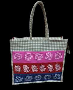 Sac fourre-tout réutilisable en jute avec fermeture à glissière et poignée Flexiloop pour supermarché - Product Image 2