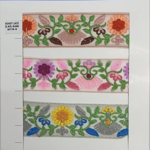 ลูกไม้ปักลายดอกไม้หรูหราเป็นมิตรกับสิ่งแวดล้อมสำหรับสไตล์ธุรกิจแฟชั่นของตกแต่งบ้านของขวัญกระเป๋ารองเท้าเสื้อผ้าหัตถกรรม - Product Image 1