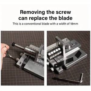 Tagliapalline in pelle affilate lame per taglio della striscia regolabile per la lavorazione della pelle fai da te - Product Image 6