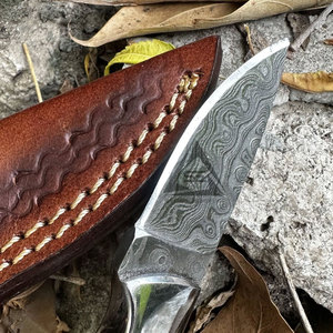 Damascus Steel Made <b>Hand</b> <b>Tools</b> Mini Handmade Skinner Knives Solid Color Custom Logo Mini Handmade Skinner Knives - Product Image 5