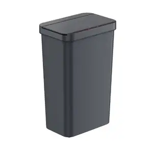 Prime 13.2加仑塑料传感器垃圾桶，耐用的防凹痕结构，超薄且节省空间的自动垃圾箱