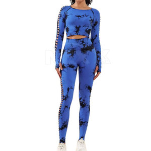 Venta directa de fábrica, conjunto de Yoga para mujer, ropa deportiva para entrenamiento, conjunto de Yoga para mujer, conjunto de Yoga de cintura alta para mujer - Product Image 1