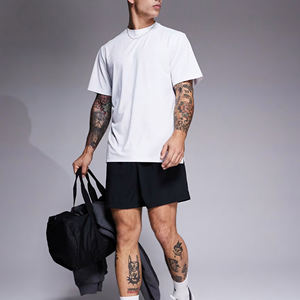 Chemise et survêtement courts en polyester personnalisés pour hommes DTF imprimé logo respirant streatwear 2 pcs ensemble de jogging pour hommes - Product Image 5