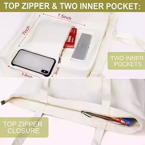 Nuevo Bolso Tote Unisex de PU con Cierre, Elegante, de Alta Calidad, el Más Vendido, Fabricante Pakistaní, Diseño Sólido, OEM - Product Image 4