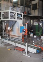 Machine d'emballage semi-automatique TBM-SS01-MS pour détergent, savon, poudre à lessiver, sacs à bouche ouverte de 5 à 50 kg, emballage de sachets en plastique