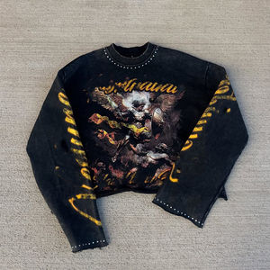 Camisetas de Hombre de Alta Calidad con Cuello Redondo, Camisetas de Manga Larga Extra Grandes para Hombre, Nuevo Modelo, Camisetas de Manga Larga con Malla Personalizada y Estampado - Product Image 1