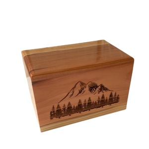 โกศไม้สำหรับบรรจุอัฐิผู้ใหญ่ โกศไม้สนเรดวูดสำหรับบรรจุอัฐิมนุษย์ โกศไม้บีชสำหรับงานศพ - Product Image 1