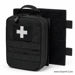 Bolsa de Primeros Auxilios IFAK de Desgarre Rápido, Porta-Medicamentos de Despliegue Rápido, Control de Hemorragias, MOLLE, 1000D Cordura Nylon GearHi - Product Image 1