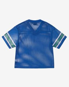 Tissu en maille surdimensionné hommes Polyester rétro maillot de Football américain haute qualité Sublimation Boxy maillot de Rugby court - Product Image 5