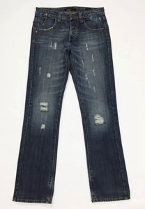 Vaqueros Hanes en Estilo Vintage Desgastados Talla 32/33x30 Artesanal Otras Artesanías Denim - Product Image 5