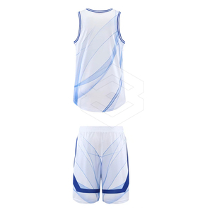 2024 Team Wholesale Men's Sleeveless Breathable Basketball Uniform-Customizable High Quality 100% Polyester New Design - Product Image 2
