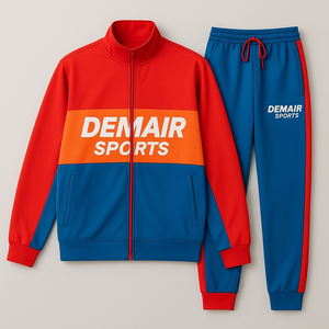 Chándal de invierno sólido con cintura elástica para hombre, chándal de poliéster Power Dry Fleece con capucha, ropa deportiva ajustada para correr, Fitness - Product Image 2