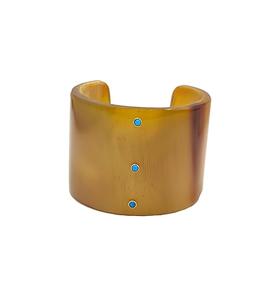 กำไลข้อมือพลอยธรรมชาติเทอร์ควอยซ์สไตล์วินเทจทางศาสนาอินเดียแบบดั้งเดิมเครื่องประดับชาติพันธุ์ที่ทำด้วยมือ - Product Image 1