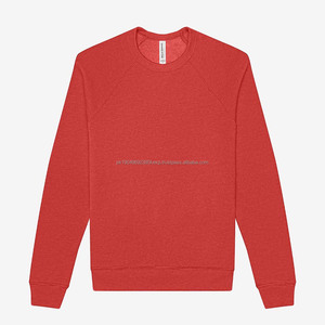 Bella toile Logo personnalisé polaire 100% coton sweat brodé grande taille sweat-shirt d'hiver - Product Image 5