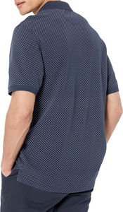 Polo de piqué de algodón de corte regular para hombre de alta calidad al por mayor, Polo de hombre de talla grande con estampado de letras lavadas de diseño personalizado - Product Image 3