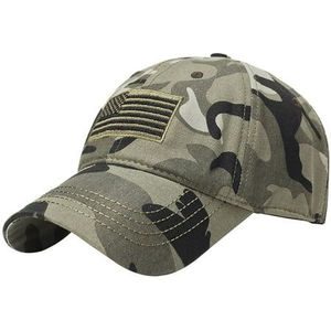 Gorra de béisbol de camuflaje con logotipo personalizado al por mayor, gorra de protección solar para deportes al aire libre y caza, tela impermeable para uso en la playa - Product Image 2