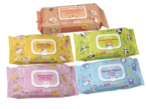 Lingettes pour bébé en bambou biodégradables OEM à succès, 72 pièces, écologiques, à base de plantes, douces, non tissées, pour peaux sensibles, soins pour bébé et maman - Product Image 1