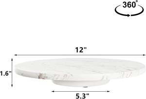 Bandeja de servicio multiusos de mármol hecha a mano para aperitivos, bebidas o desayuno, decoración rústica para el hogar y accesorio de cocina funcional - Product Image 4