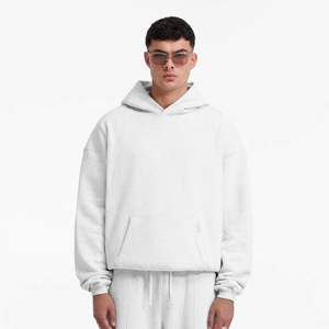 Custom Logo High Quality Streetwear 500 GSM 100% Cotton <b>Fleece</b> Thick Heavyweight Heavy Pullover <b>Oversized</b> <b>Hoodies</b> <b>Men</b> - Product Image 2