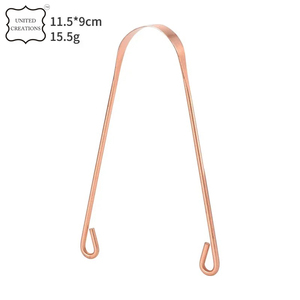 วัสดุสแตนเลสสำหรับทำความสะอาดลิ้นทองแดงบริสุทธิ์เกรดการผ่าตัดเพื่อการทำความสะอาดลิ้นอย่างมีประสิทธิภาพ - Product Image 6