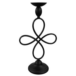 Juego de 3 Portavelas de Metal Negro Mate, Modernos y Decorativos, con Forma de Reloj de Arena, para Bodas, Mesa de Comedor, Decoración del Hogar - Product Image 3