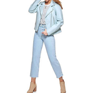 Venta al por mayor de moda de las mujeres chaqueta de cuero de la PU de las mujeres de moda chaqueta de cuero de alta calidad - Product Image 5