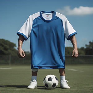 Camiseta de fútbol unisex, camisetas de manga corta de fútbol de calidad con cuello en V, ropa de equipo personalizada, camiseta de fútbol - Product Image 2