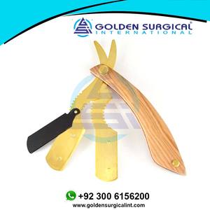 Navaja de Afeitar Profesional de Borde Recto para Barbería, Plegable, Precio de Fábrica, Venta al Por Mayor a Bajo Precio - Product Image 3