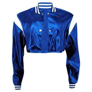 Chaquetas Universitarias Acolchadas de Alta Calidad para Mujer, 100% Algodón, Satén, Seda, Chaquetas Universitarias con Letras, Chaquetas de Béisbol Impermeables - Product Image 1