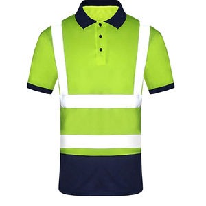 เสื้อกั๊กนิรภัยผู้ชายแขนสั้นคุณภาพเยี่ยม สะท้อนแสง ประสิทธิภาพสูง ซิปปิดด้านหน้า ระบายความชื้น มาตรฐาน ANSI ระดับ 1 - Product Image 6