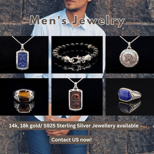 Fabricant de bijoux OEM, pendentif personnalisé en argent 925 et or 14 carats, pierre naturelle de luxe pour collier DIY - Product Image 4