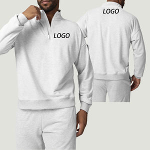 Sweat-shirt à capuche personnalisé avec logo, col polo premium, qualité supérieure, 400 g/m², sweat-shirt lourd en molleton français, vêtements de sport pour homme - Product Image 1