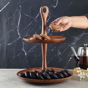 New Arrival <b>Wooden</b> Round Cake <b>Cupcake</b> <b>Stand</b> for Table Top Centerpiece Cake Tools and Home Decoration - Product Image 1