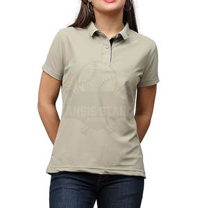 Camiseta Polo de mujer superventas, ropa informal de algodón transpirable y de secado rápido para adultos para el verano - Product Image 1