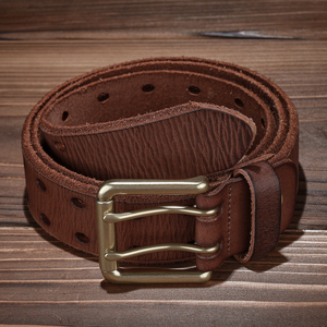 Cinturones de Cuero Gris con Hebilla de Aleación, Diseño Personalizado Duradero, Cinturón Casual de Moda para Hombre - Product Image 4