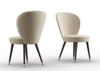 Fauteuil en bois élégant de conception européenne fabriqué en Italie, chaise rembourrée en contreplaqué de haute qualité pour chambre à coucher, salle à manger, salon