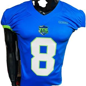 Último Uniforme de Entrenamiento de Fútbol Americano, Jersey Bordado por Sublimación Transpirable, Pantalón Integrado, Chaqueta Reversible de Pakistán - Product Image 1